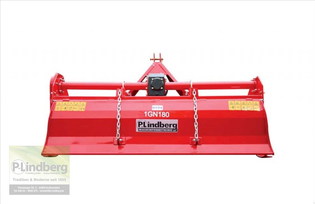 Bodenfräse des Typs P.Lindberg GmbH Traktorfräse 180 cm Bodenfräse Heckfräse mind. 50 PS Schlepper Anbaufräse 1GN180, Neumaschine in Großenwiehe (Bild 1)