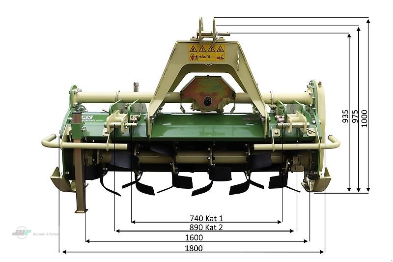 Bodenfräse des Typs Wallentin & Partner Bodenfräse 1,60 m von STARK Fräse Anbaugerät Kompakttraktor, Neumaschine in Wesenberg (Bild 3)