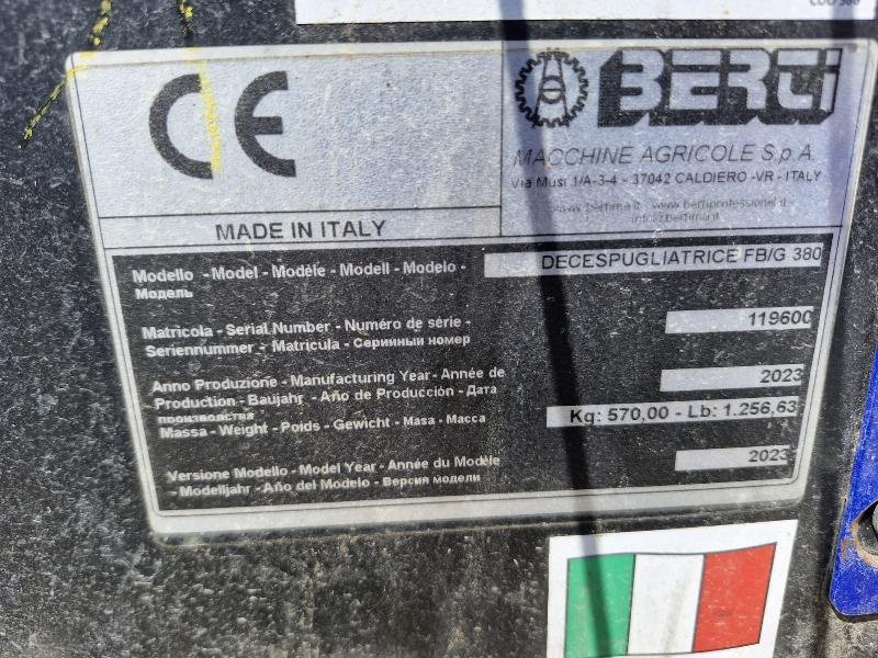 Böschungsmähgerät typu Berti FB/G380S, Gebrauchtmaschine w BRAY en Val (Zdjęcie 6)