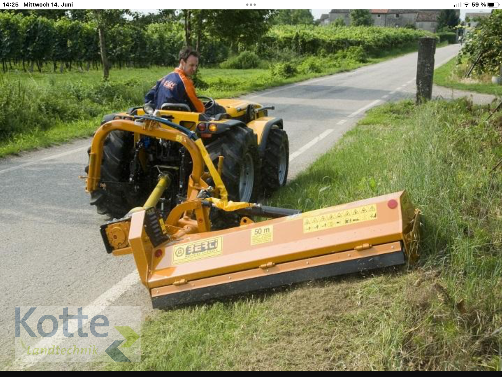 Böschungsmähgerät des Typs Berti TA/M 160, Neumaschine in Rieste (Bild 1)