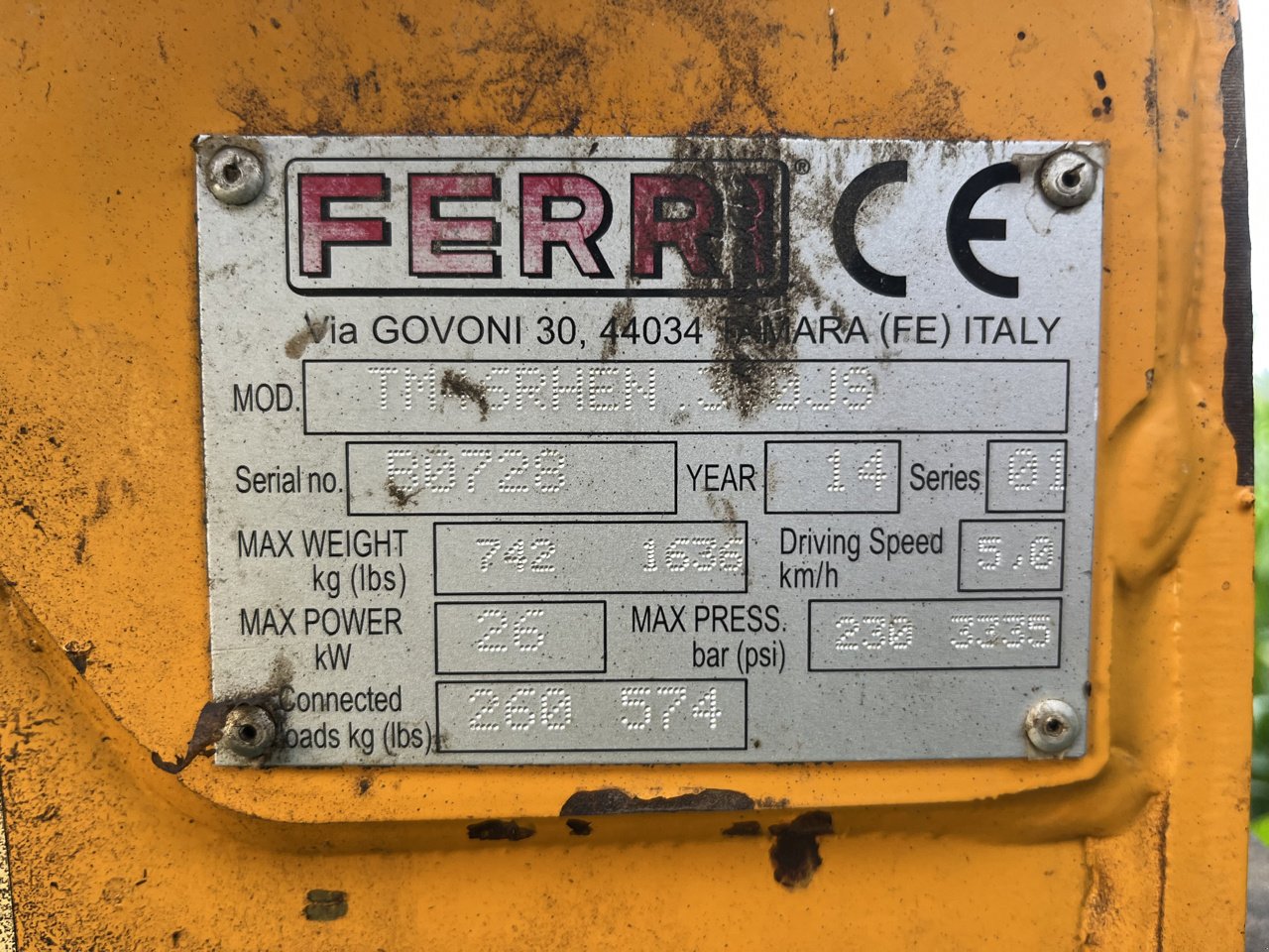 Böschungsmähgerät typu Ferri TM46, Gebrauchtmaschine v MALESTROIT (Obrázek 4)