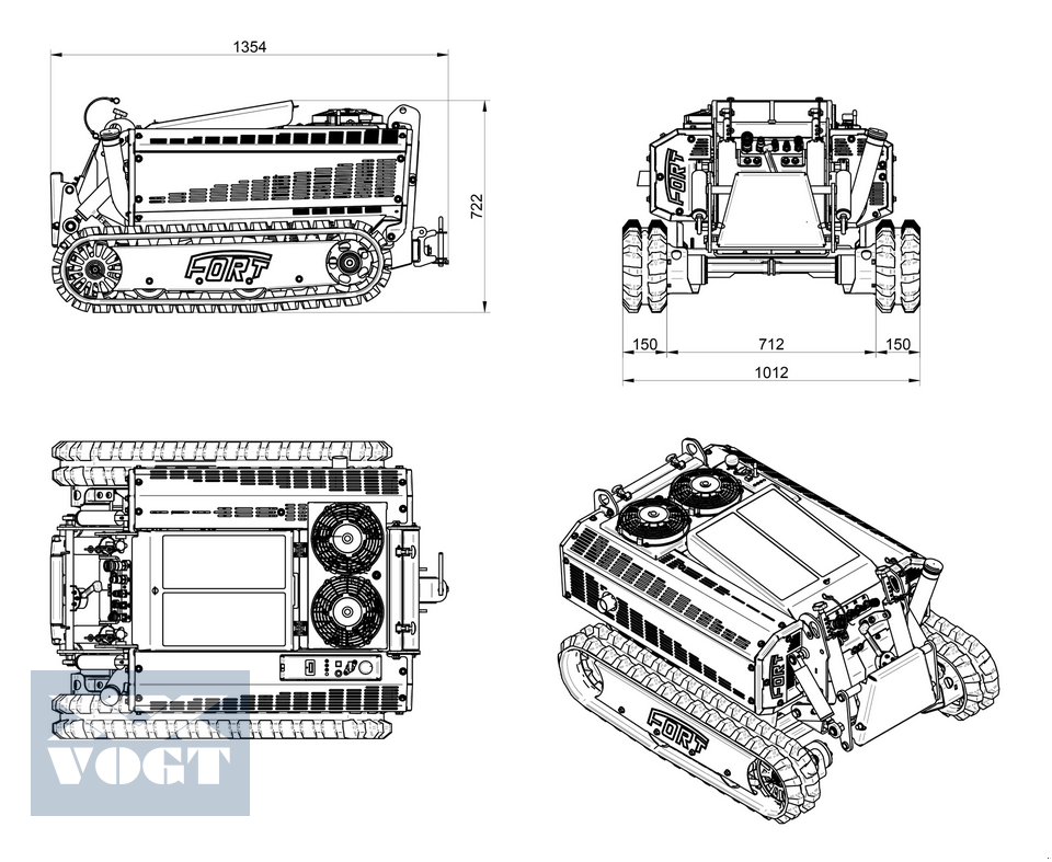 Böschungsmähgerät typu Herkules Multitec 23i RC Mulchraupe /Geräteträger mit Mulchkopf-Gebrauchtgerät-, Gebrauchtmaschine v Schmallenberg (Obrázek 11)