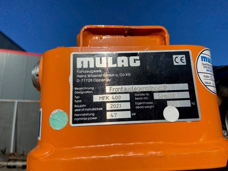 Böschungsmähgerät Türe ait Mulag MFK400, Vorführmaschine içinde Balterswil (resim 7)