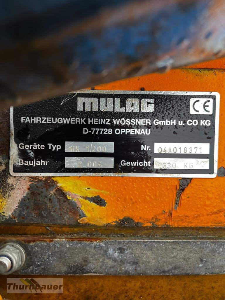 Böschungsmähgerät типа Mulag MK 1200, Gebrauchtmaschine в Bodenmais (Фотография 11)