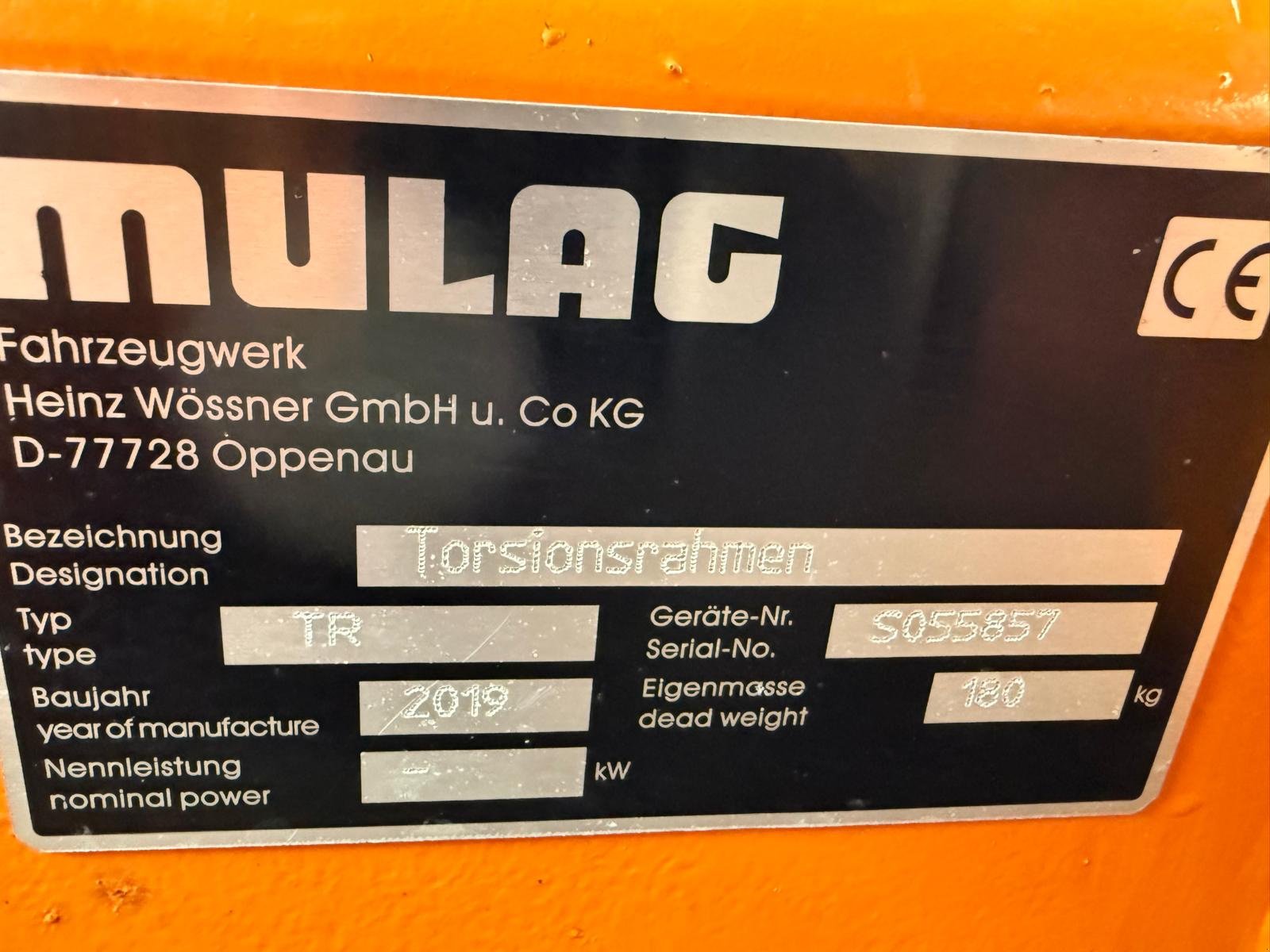 Böschungsmähgerät des Typs Mulag Torsionsrahmen für Mähgerät, Gebrauchtmaschine in Wiedemar (Bild 5)