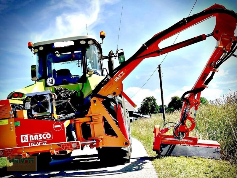 Böschungsmähgerät des Typs Rasco Spectra 7000 für Traktor, Reichweite 7,0m, + Astschere + Kanalreiniger - Grabenfräse, Mietmaschine in Warmensteinach (Bild 1)