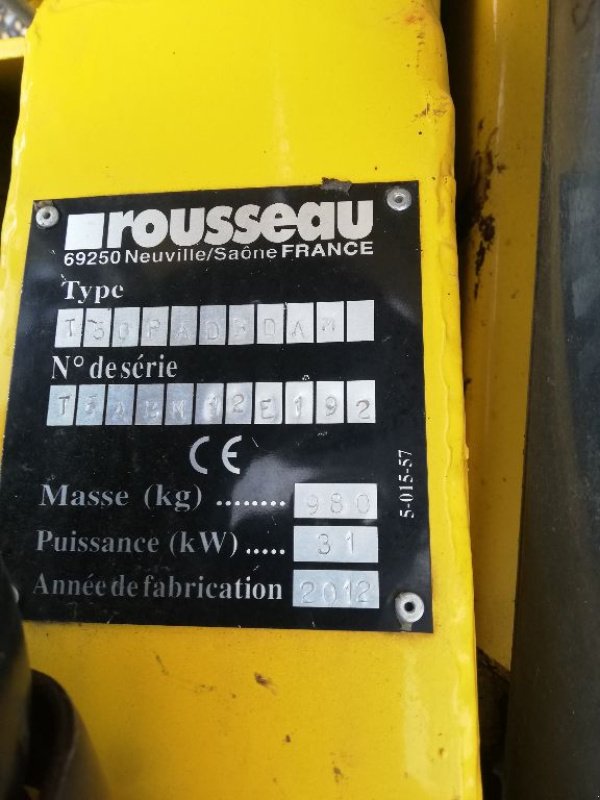 Böschungsmähgerät typu Rousseau Théa 500 pa, Gebrauchtmaschine w BLESMES (Zdjęcie 8)