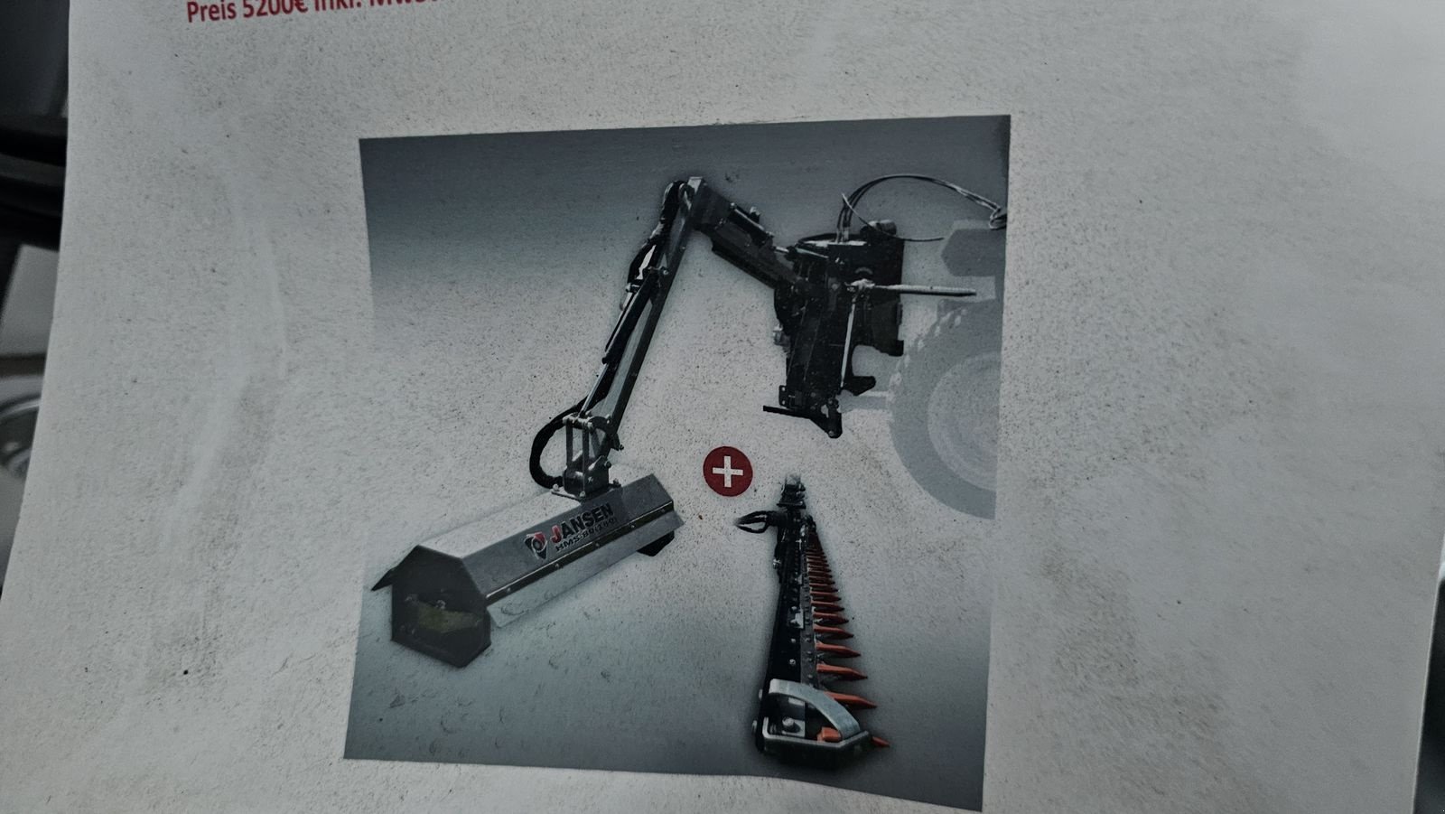 Böschungsmähgerät des Typs Sonstige Jansen HMS 100 /180, Vorführmaschine in Ried im Oberinntal (Bild 7)