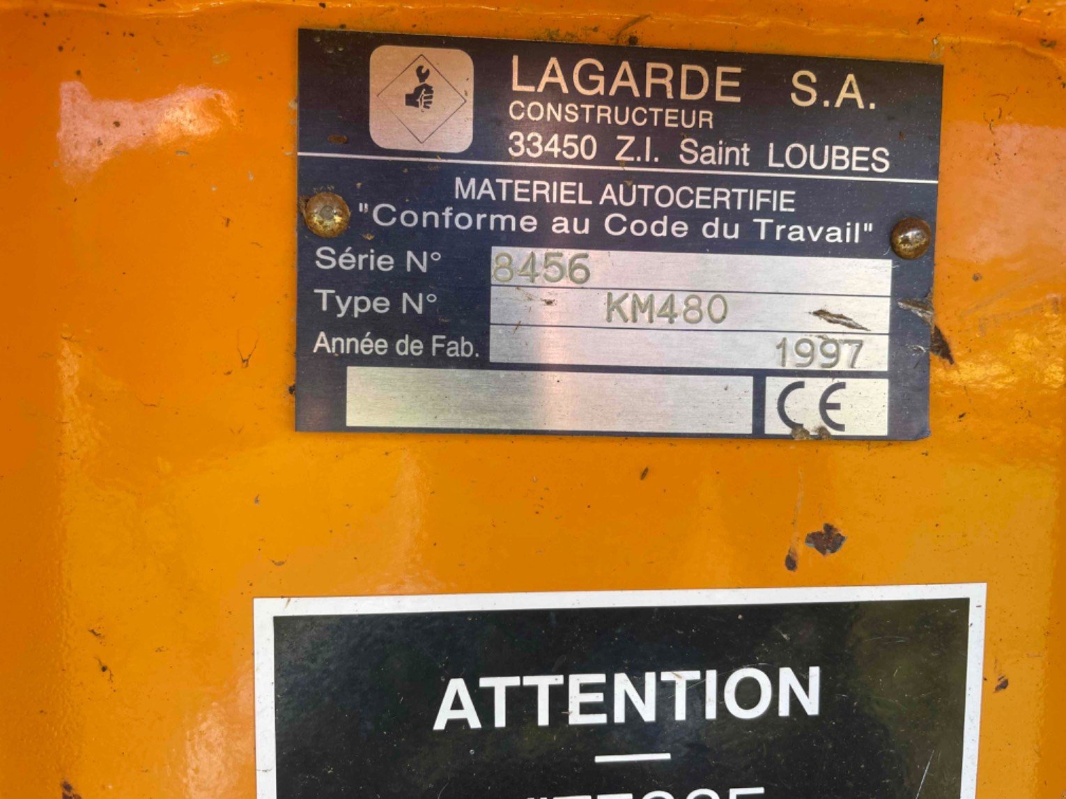 Böschungsmähgerät типа Sonstige KM480, Gebrauchtmaschine в LA SOUTERRAINE (Фотография 9)