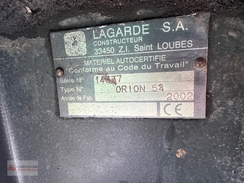 Böschungsmähgerät типа Sonstige Lagarde Orion 54 CS, Gebrauchtmaschine в Marl (Фотография 18)