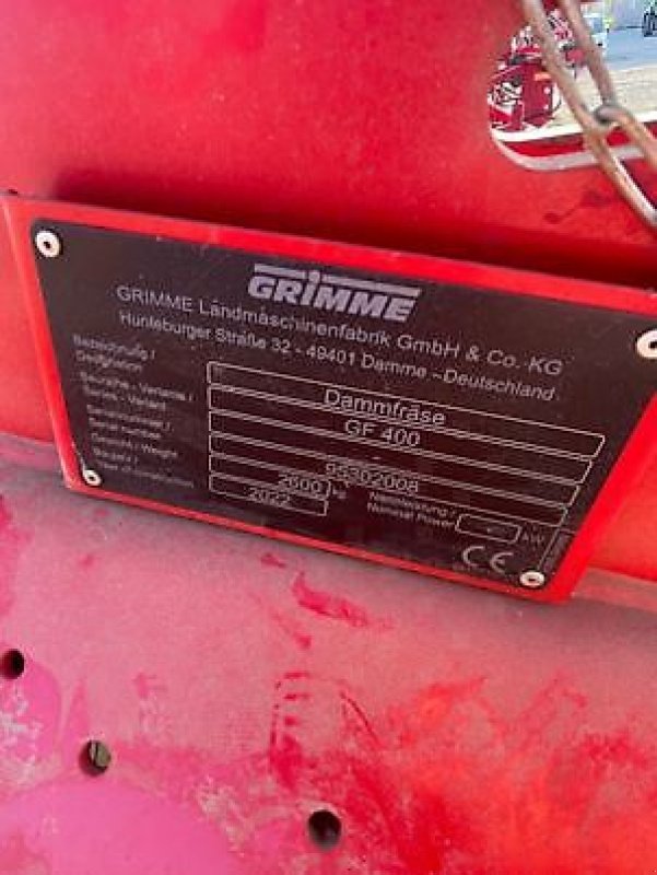 Dammformer Türe ait Grimme GF400, Gebrauchtmaschine içinde Marlenheim (resim 4)