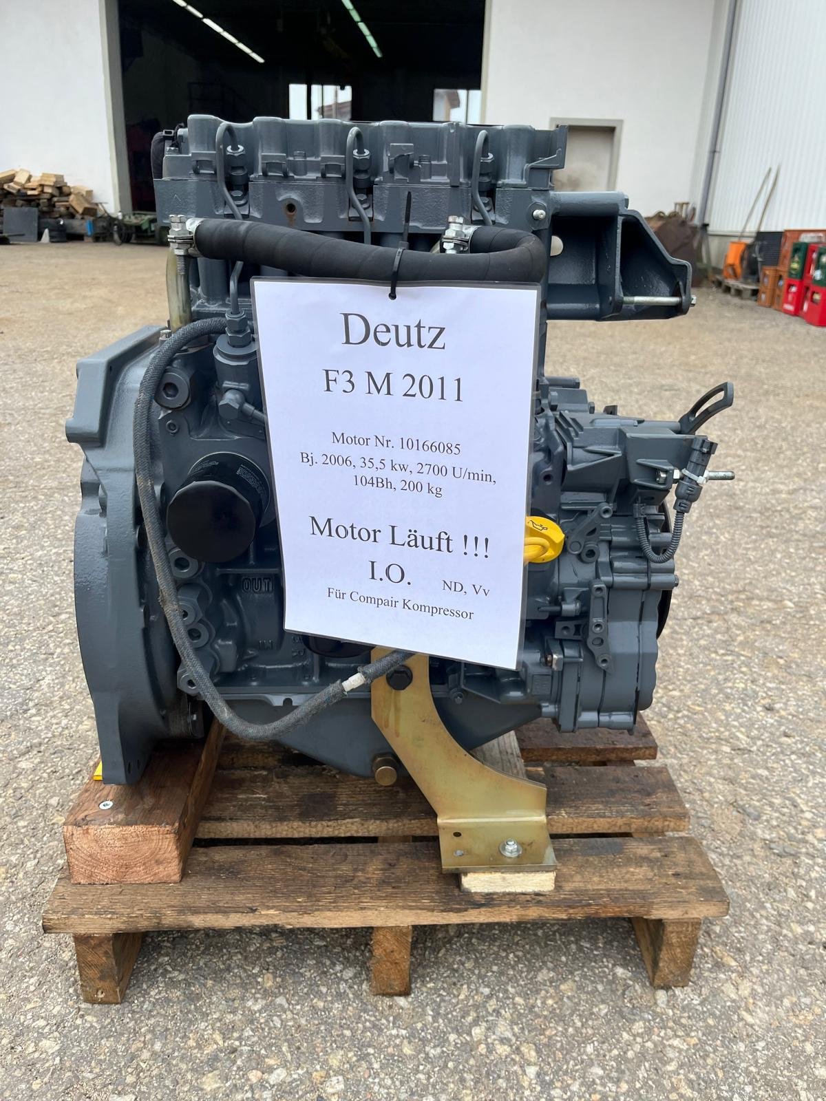 Dieselmotor des Typs Deutz F 3M 2011, gebraucht in Neureichenau (Bild 1)
