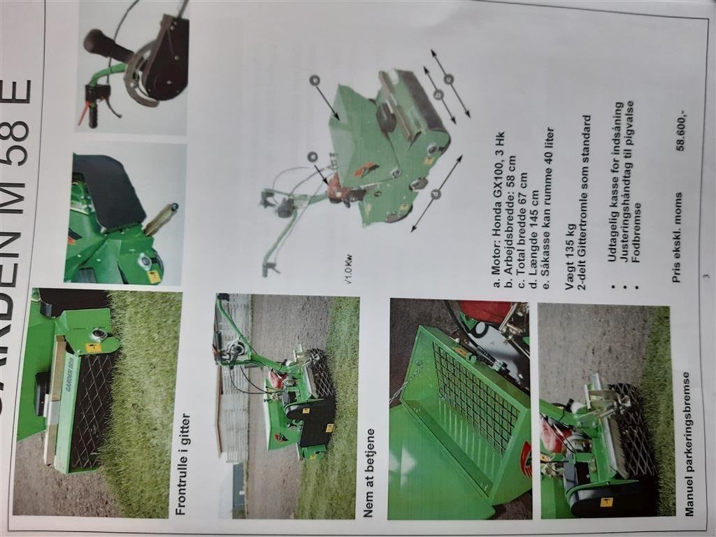 Direktsaatmaschine Türe ait Garden Star m58e, Gebrauchtmaschine içinde Rødekro (resim 7)