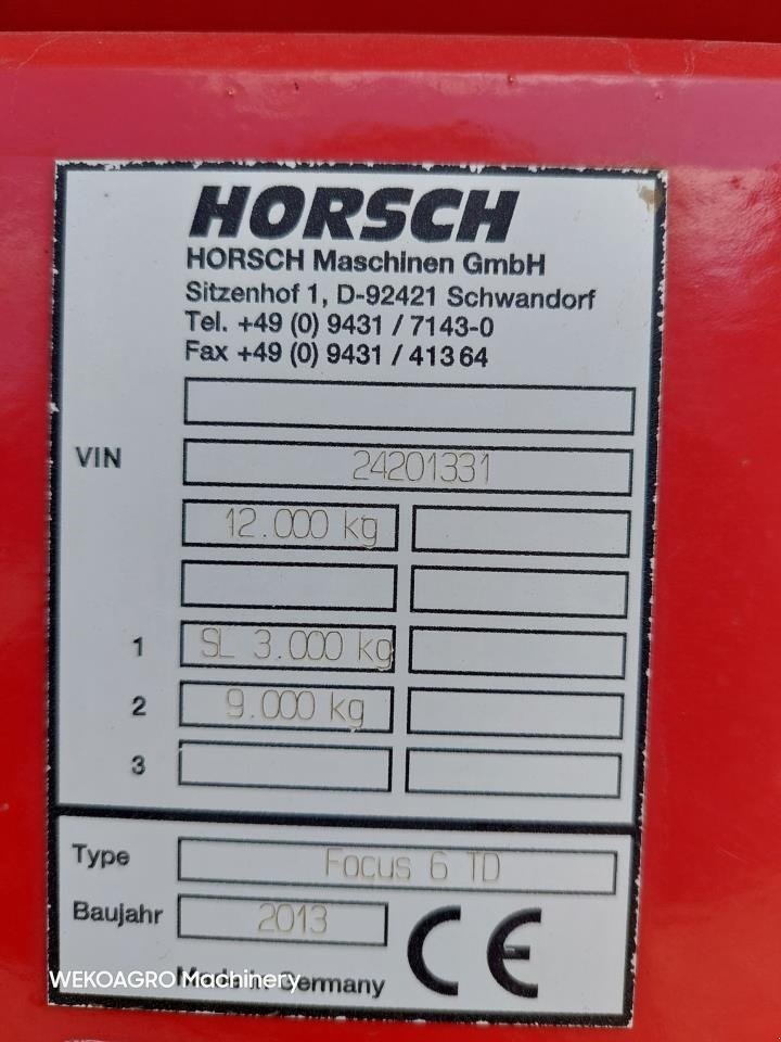 Direktsaatmaschine a típus Horsch Focus 6 TD med DuoDrill, Gebrauchtmaschine ekkor: Hammel (Kép 16)