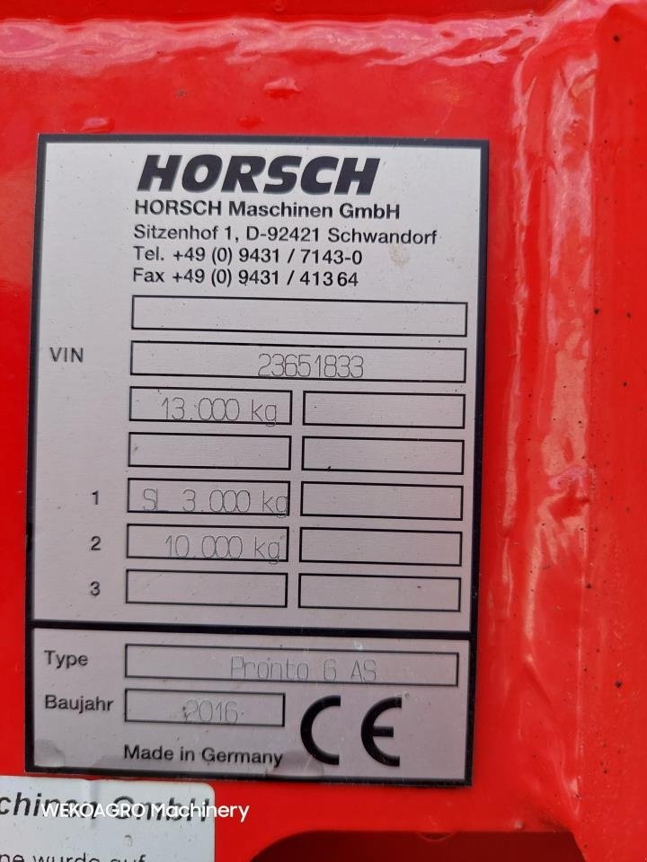 Direktsaatmaschine tipa Horsch Pronto 6 AS PPF med Doudrill, Gebrauchtmaschine u Hammel (Slika 16)