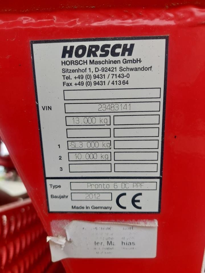 Direktsaatmaschine del tipo Horsch Pronto 6 DC PPF, Gebrauchtmaschine en Hammel (Imagen 16)
