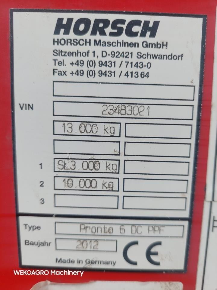 Direktsaatmaschine typu Horsch Pronto 6 DC, Gebrauchtmaschine v Hammel (Obrázek 16)