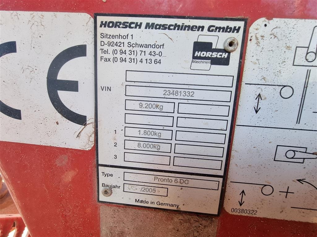 Direktsaatmaschine tip Horsch Pronto 6 DC, Gebrauchtmaschine in Høng (Poză 6)