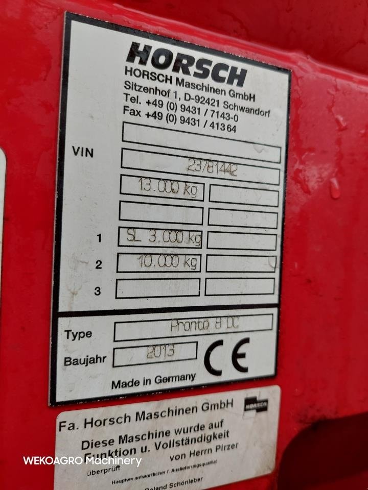Direktsaatmaschine типа Horsch Pronto 8 DC - DouDrill og kran, Gebrauchtmaschine в Hammel (Фотография 16)