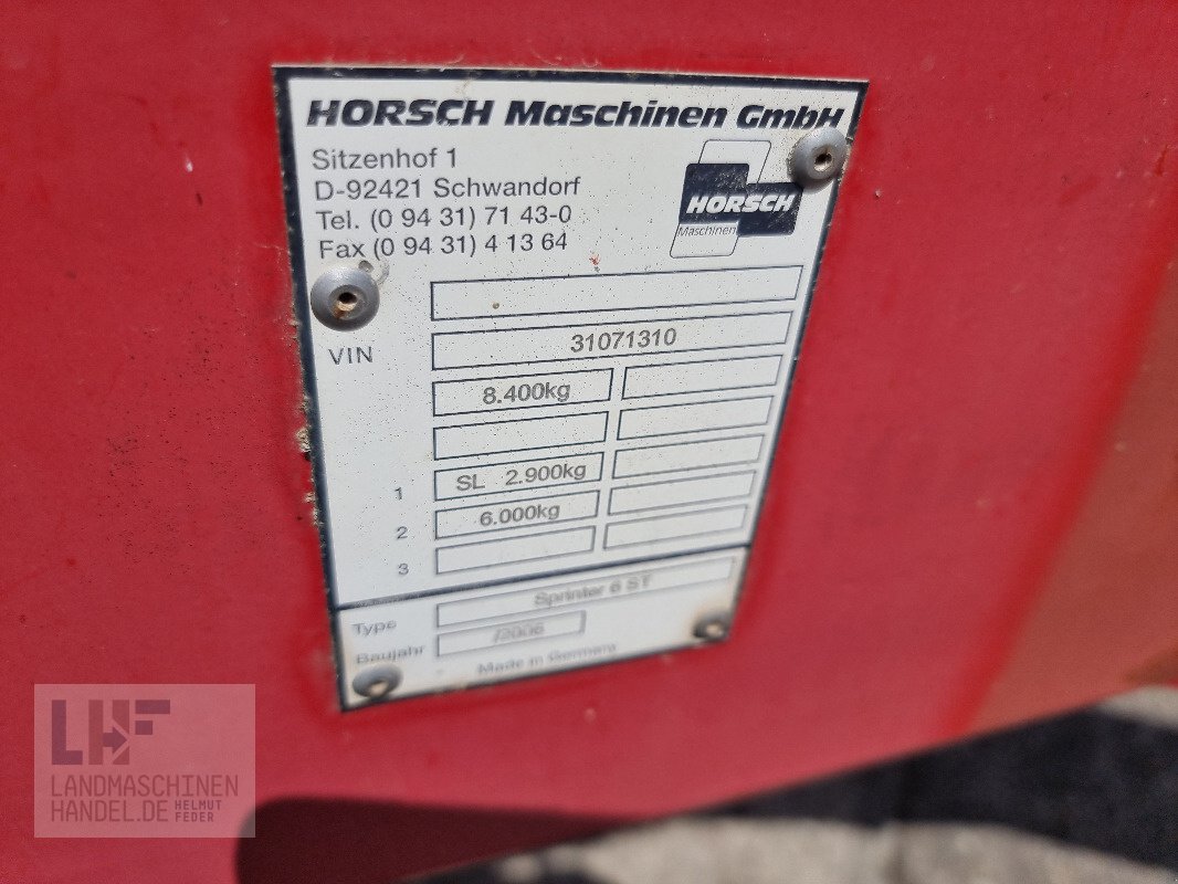 Direktsaatmaschine typu Horsch Sprinter 6 ST, Gebrauchtmaschine v Burg/Spreewald (Obrázek 14)