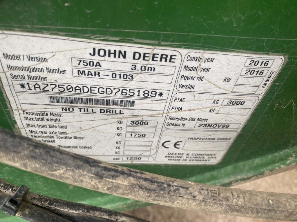 Direktsaatmaschine of the type John Deere 750A, Gebrauchtmaschine in GUERET (Picture 7)