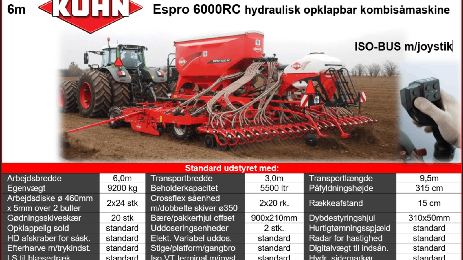 Direktsaatmaschine del tipo Kuhn 6m Espro 6000RC Place, Gebrauchtmaschine en Ringe (Imagen 4)