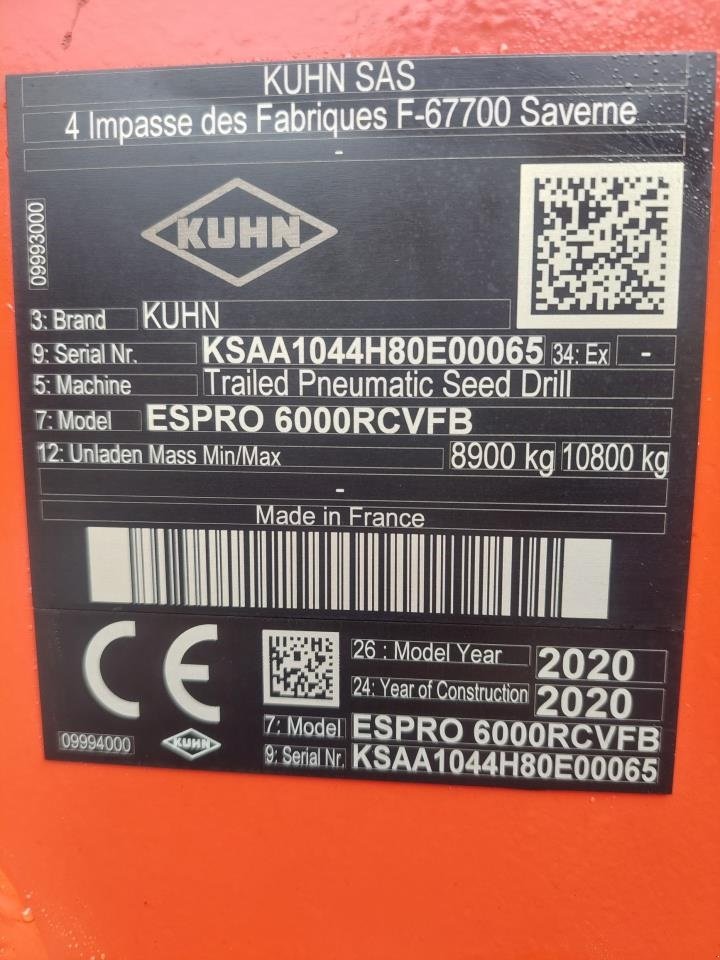 Direktsaatmaschine of the type Kuhn Espro 6000 RC "Mix" Vistaflow, Gebrauchtmaschine in Hammel (Picture 16)