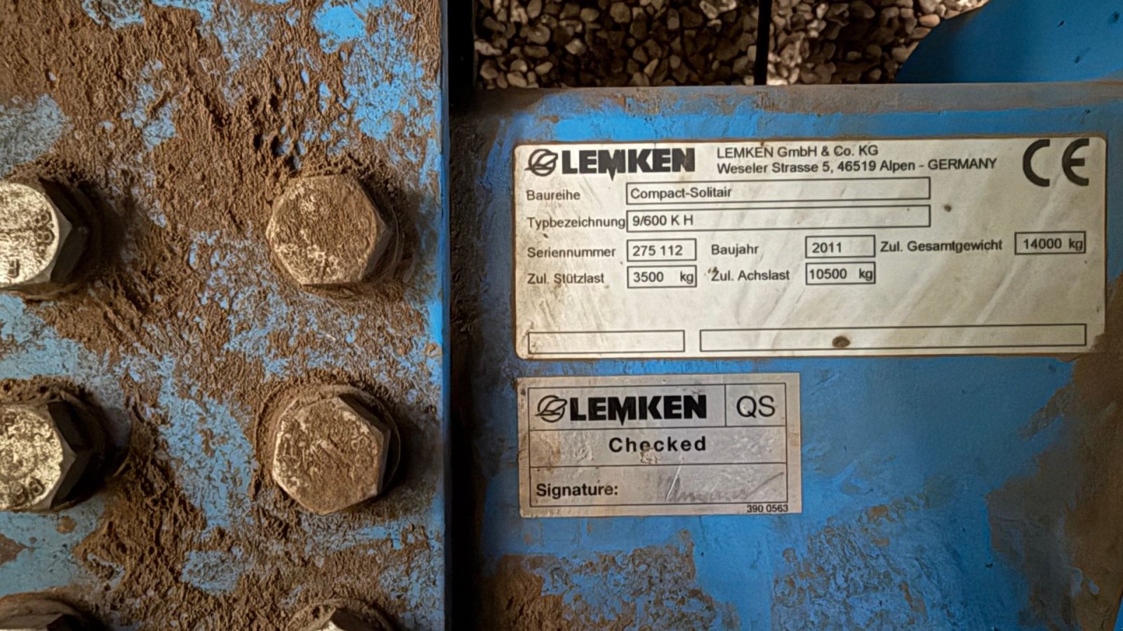 Direktsaatmaschine Türe ait Lemken Compact-Solitair 9/600 K H, Gebrauchtmaschine içinde Gjerlev J. (resim 11)
