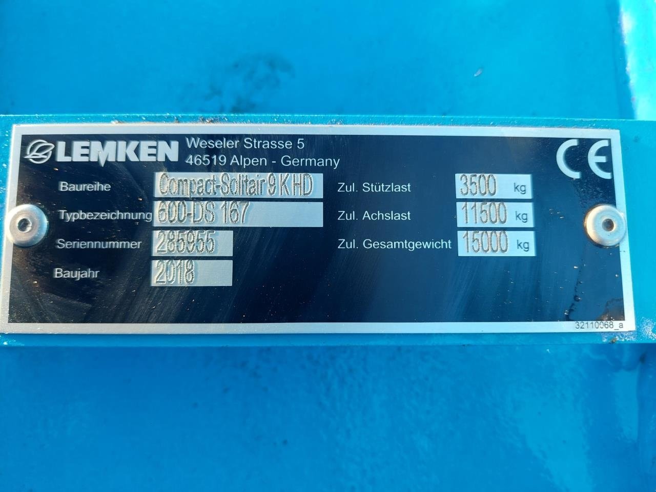 Direktsaatmaschine Türe ait Lemken COMPACT-SOLITAIR 9/600 K HD, Gebrauchtmaschine içinde Hammel (resim 16)