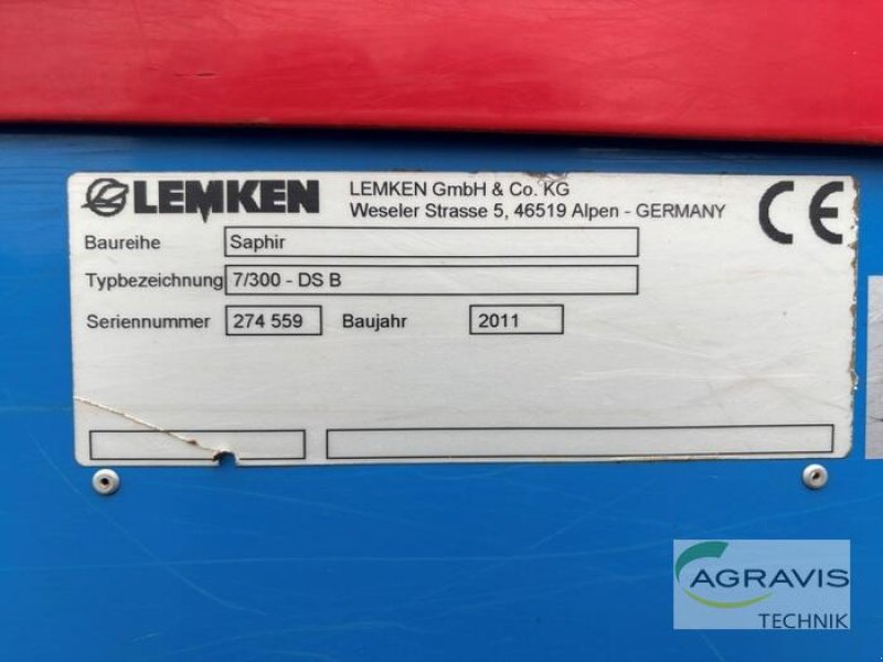 Direktsaatmaschine van het type Lemken SAPHIR 7/300 DS, Gebrauchtmaschine in Barsinghausen-Göxe (Foto 21)