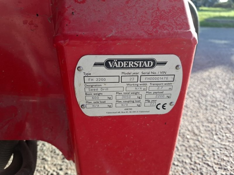 Direktsaatmaschine of the type Väderstad FH 2200, Gebrauchtmaschine in PITHIVIERS Cedex (Picture 5)