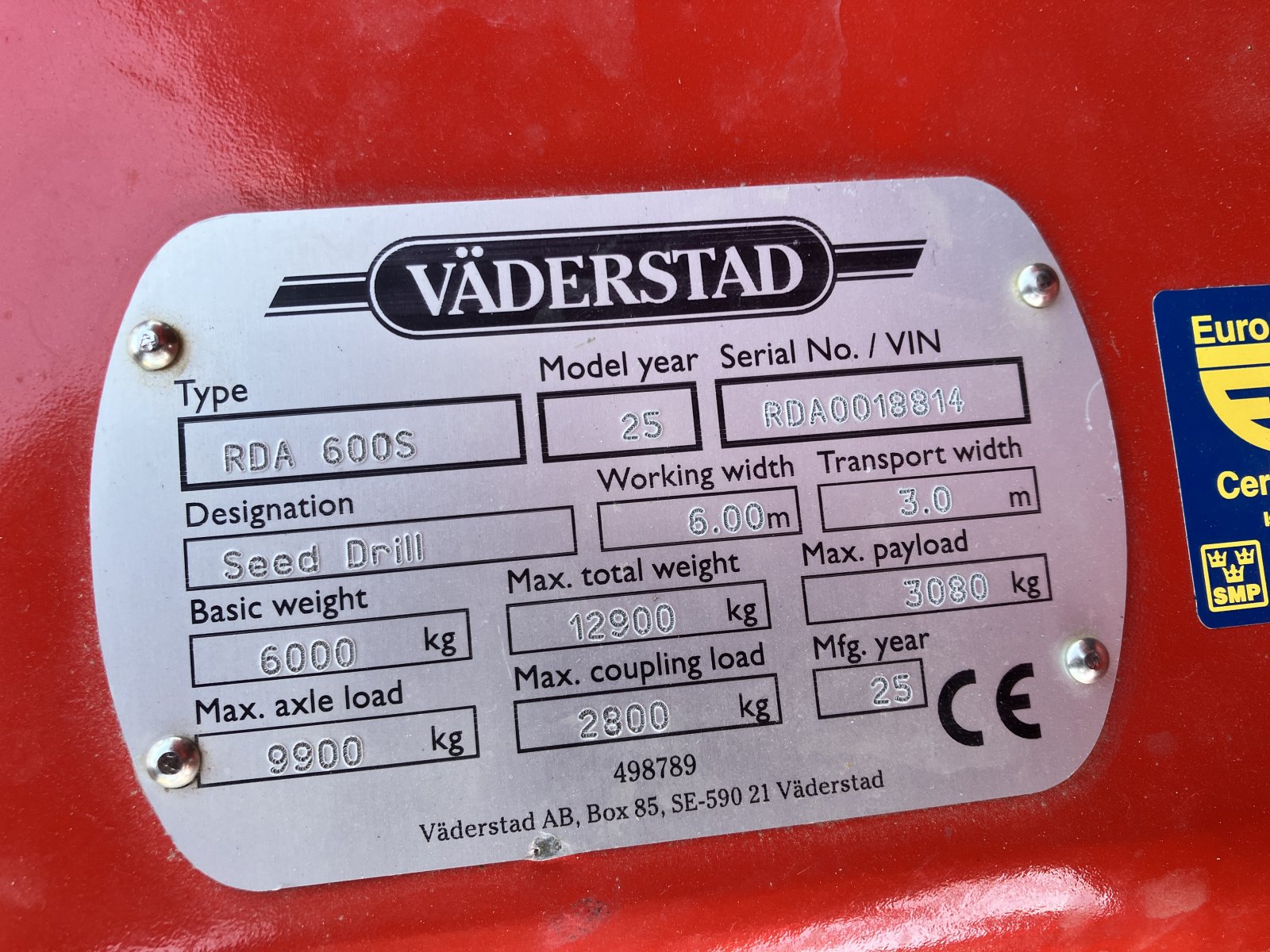 Direktsaatmaschine typu Väderstad Rapid 600 S, Neumaschine v Rheinhausen (Obrázek 7)