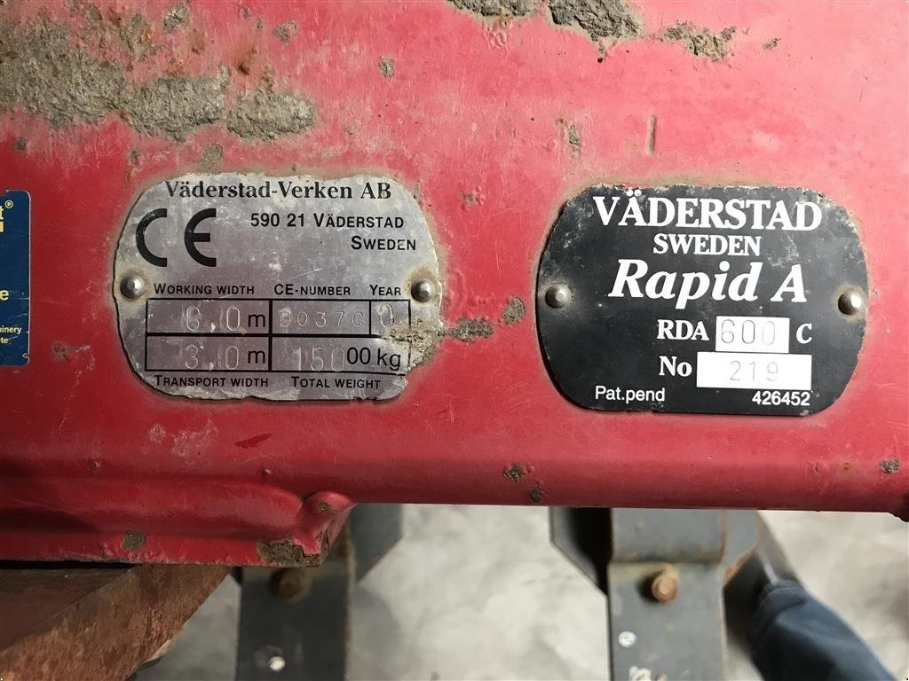 Direktsaatmaschine van het type Väderstad RAPID RDA 600, Gebrauchtmaschine in Roskilde (Foto 4)