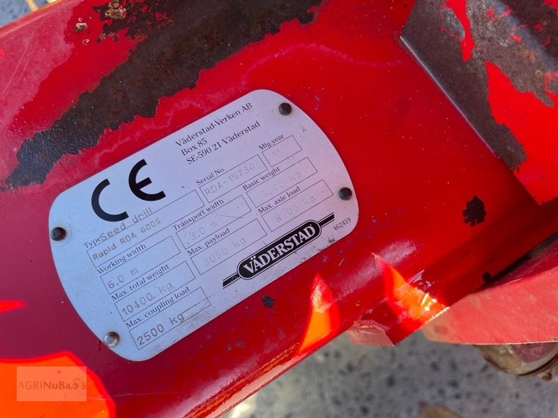 Direktsaatmaschine typu Väderstad Rapid RDA 600S Disc, Gebrauchtmaschine v Prenzlau (Obrázek 8)