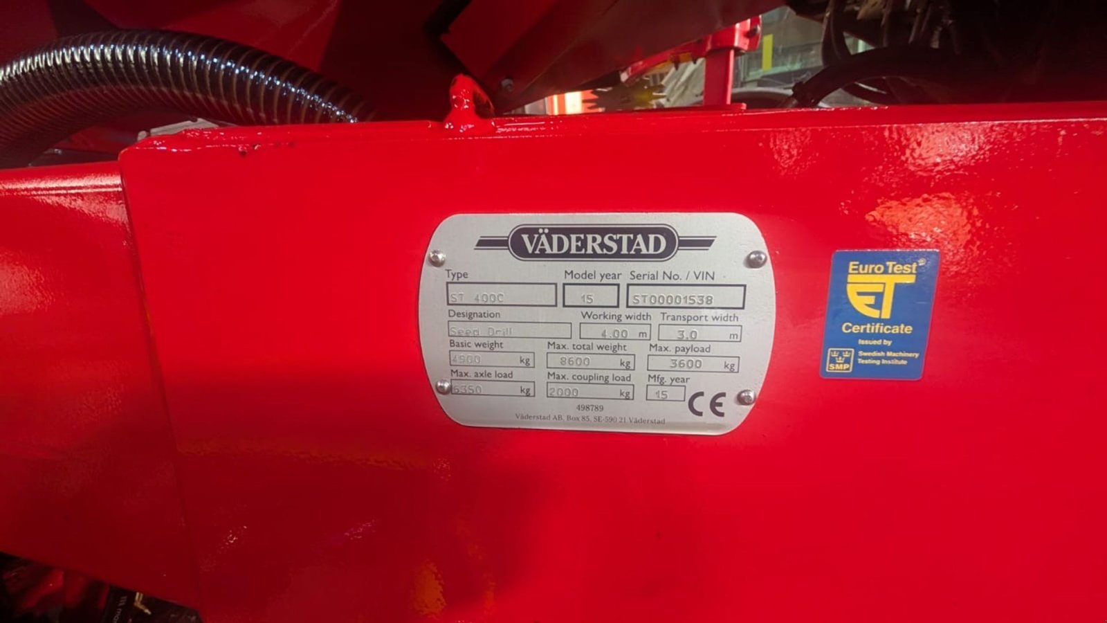 Direktsaatmaschine of the type Väderstad spirit 400 C Strip Drill, Gebrauchtmaschine in Bredsten (Picture 4)