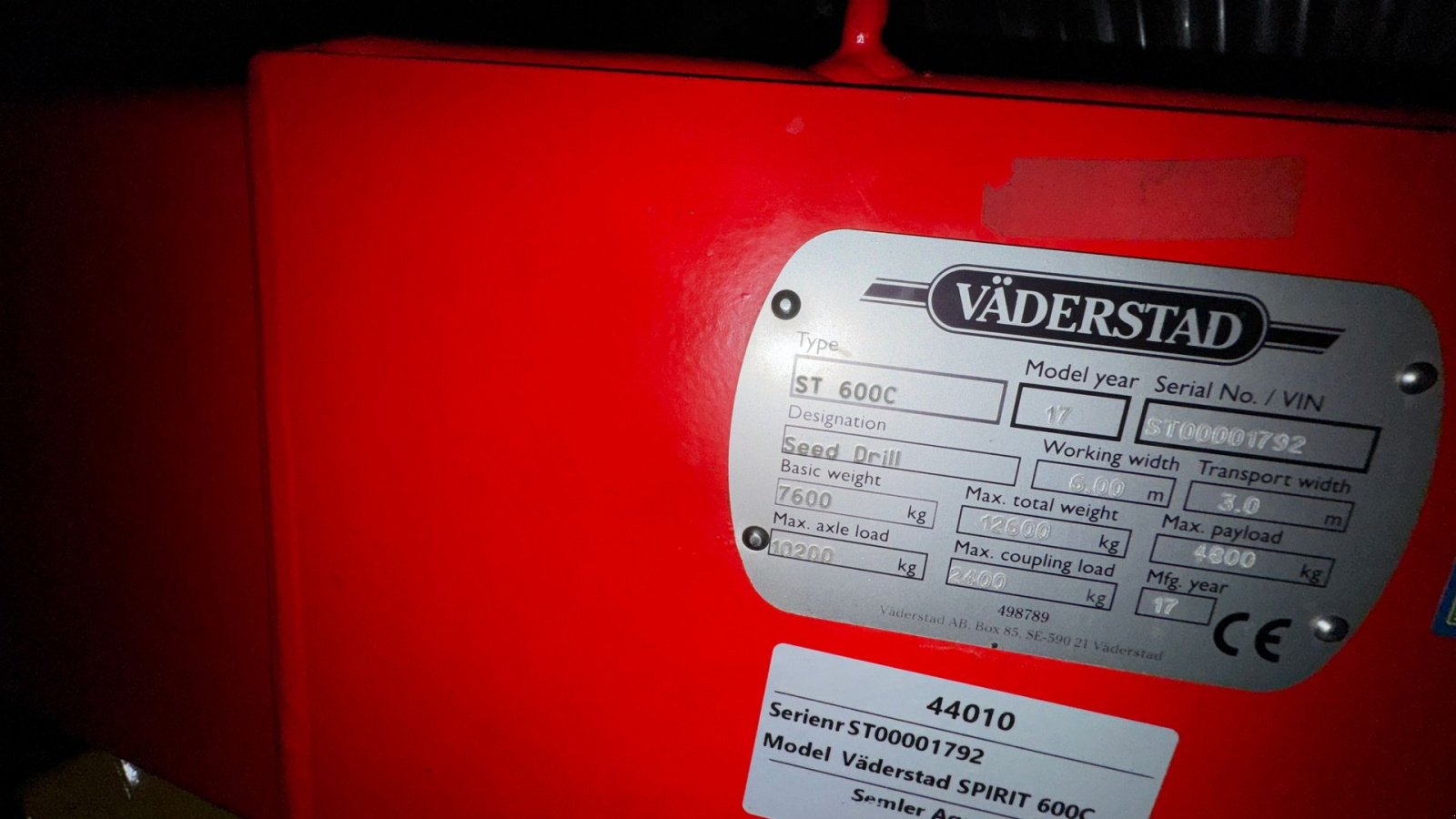 Direktsaatmaschine del tipo Väderstad Spirit 600C combisåmaskine Spirit ST 600C, Gebrauchtmaschine en Nykøbing Falster (Imagen 3)