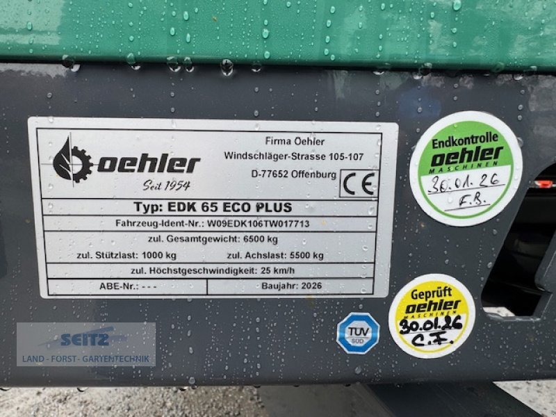 Dreiachskipper za tip Oehler OL EDK 65 ECO PLUS, Neumaschine u Lindenfels-Glattbach (Slika 10)
