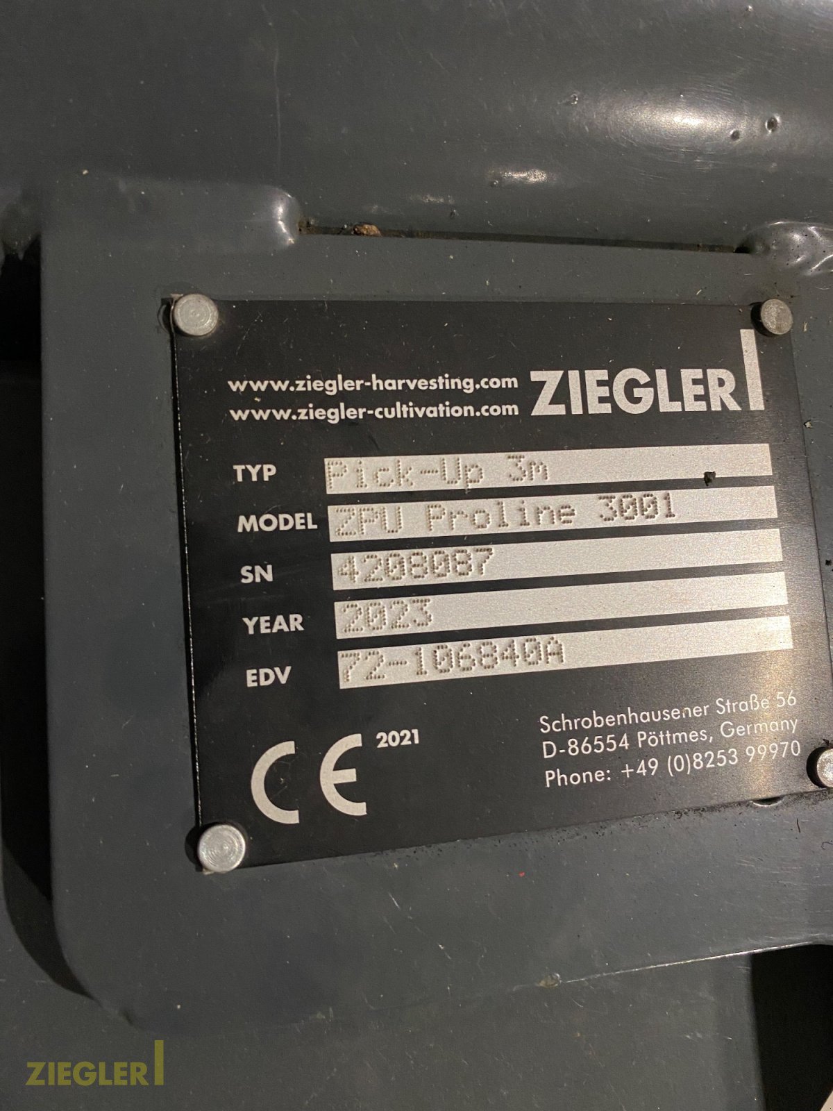 Dreschwerk typu Ziegler ZPU Proline 3001 Pick Up, Neumaschine w Pöttmes (Zdjęcie 6)