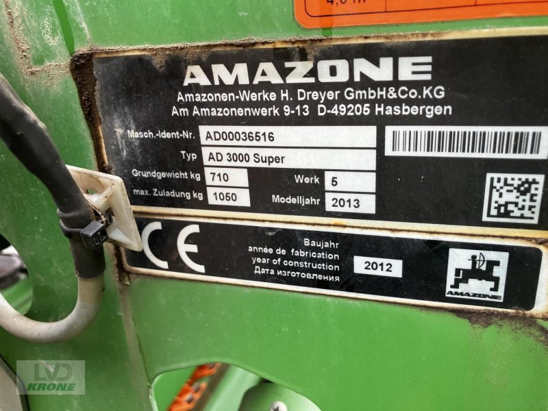 Drillmaschine des Typs Amazone AD 3000 Super, Gebrauchtmaschine in Spelle (Bild 12)