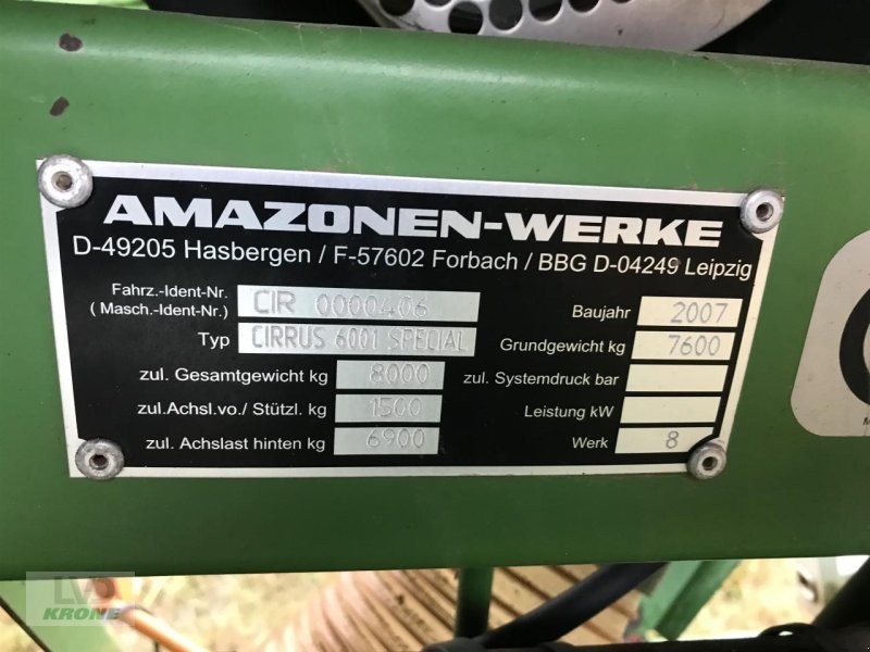 Drillmaschine des Typs Amazone Cirrus 6001 Special, Gebrauchtmaschine in Spelle (Bild 13)