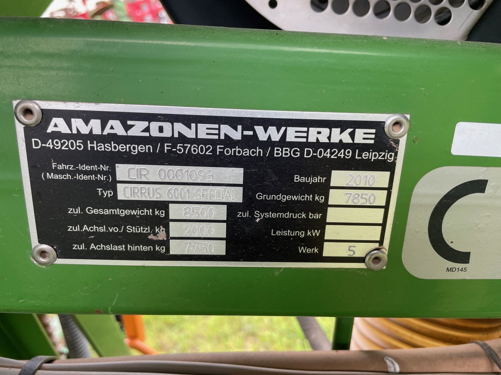 Drillmaschine des Typs Amazone Cirrus 6001 Special, Gebrauchtmaschine in Ebeleben (Bild 7)