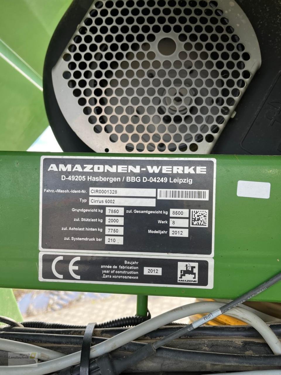 Drillmaschine Türe ait Amazone Cirrus 6002 Special, Gebrauchtmaschine içinde Schora (resim 17)