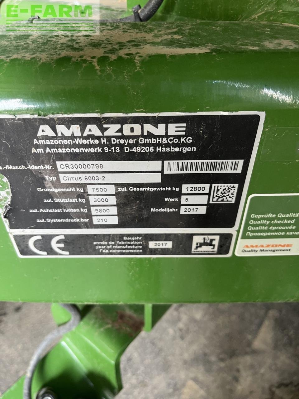 Drillmaschine tip Amazone cirrus 6003-2, Gebrauchtmaschine in ILZ (Poză 1)