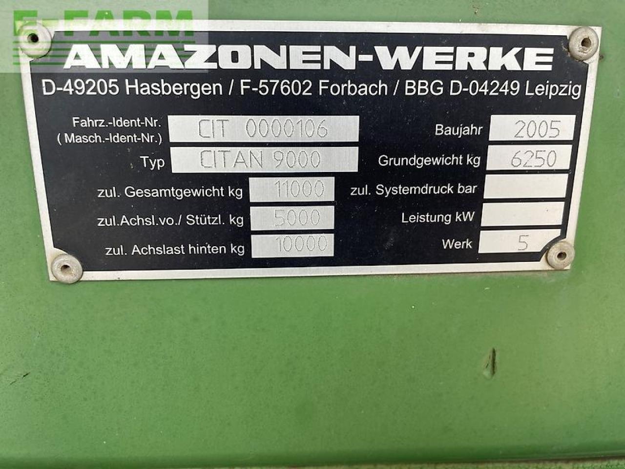 Drillmaschine typu Amazone citan 9000, Gebrauchtmaschine v SZEGED (Obrázek 9)
