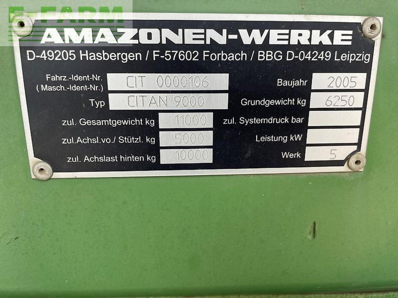 Drillmaschine Türe ait Amazone citan 9000, Gebrauchtmaschine içinde SZEGED (resim 9)