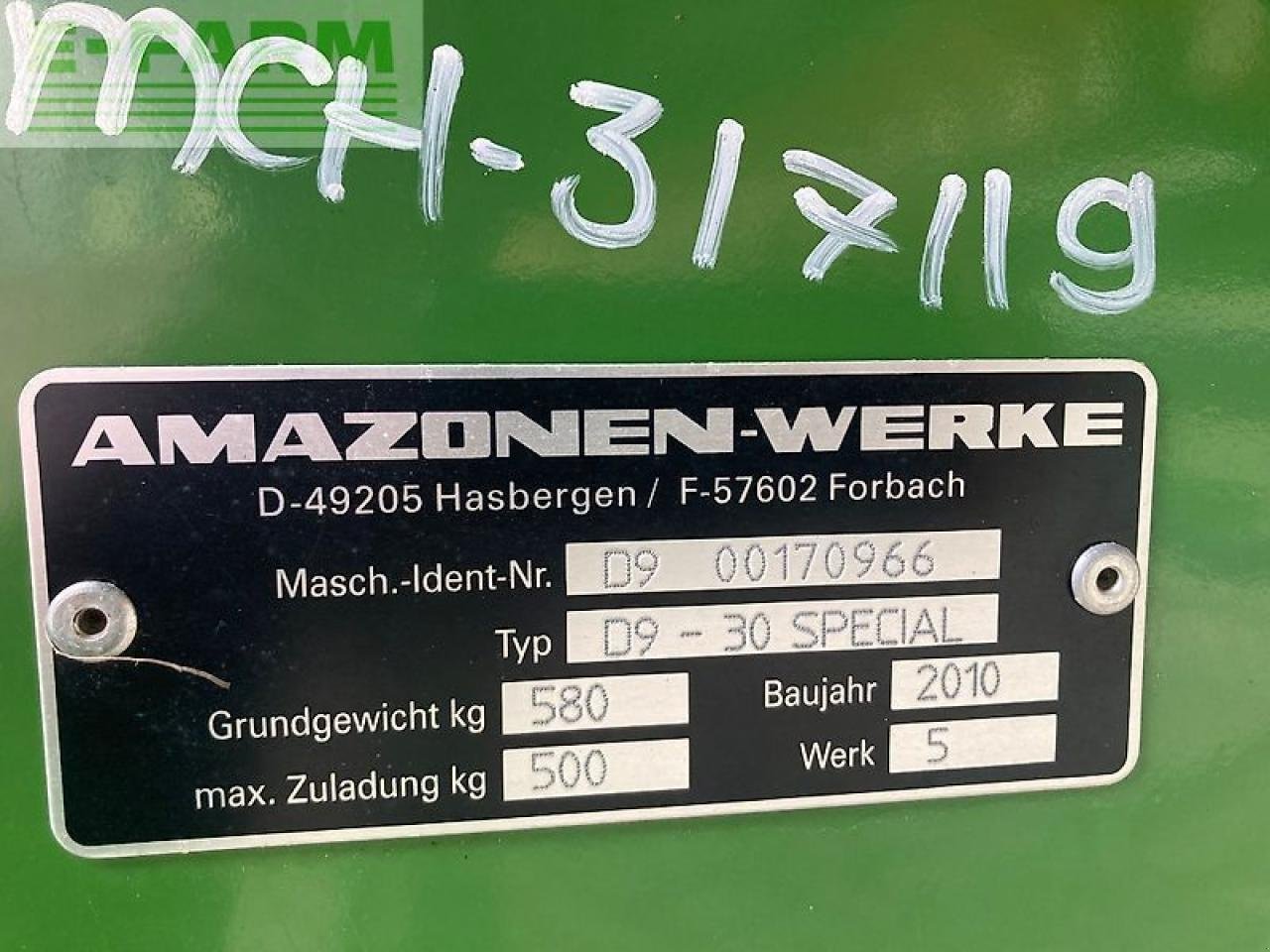 Drillmaschine typu Amazone d9 zaaibak zonder kouters, Gebrauchtmaschine v gg VEGHEL (Obrázek 2)