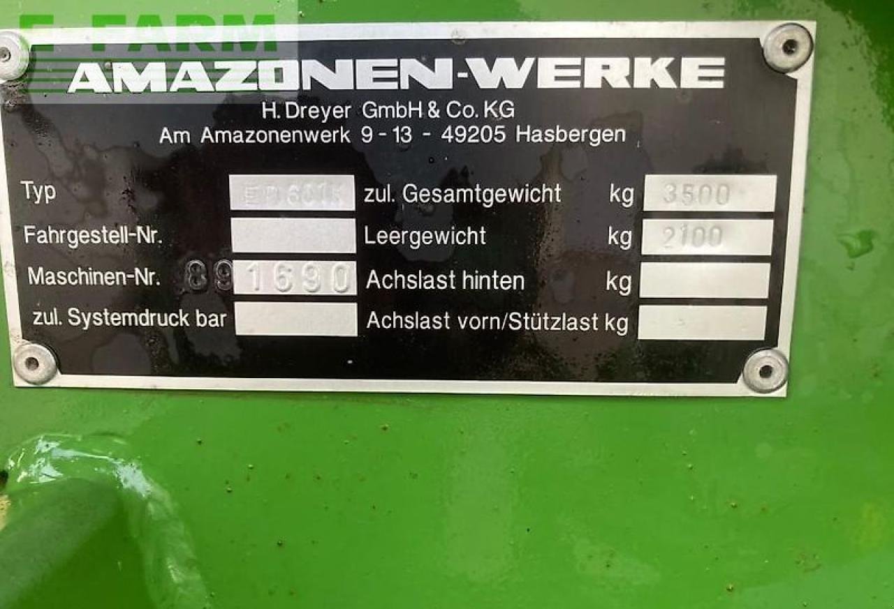 Drillmaschine del tipo Amazone ed 601-k, Gebrauchtmaschine en WALLHAUSEN (Imagen 7)