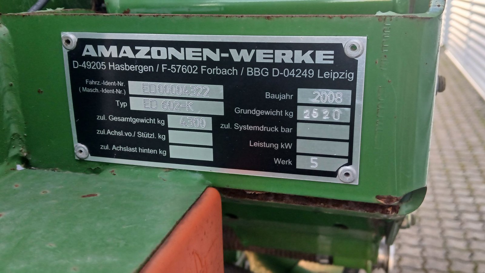 Drillmaschine типа Amazone ED 602-K Majssåmaskine, Gebrauchtmaschine в Horsens (Фотография 11)