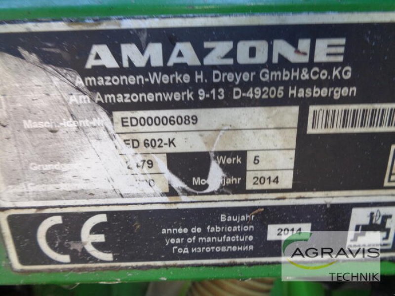 Drillmaschine des Typs Amazone ED 602 K, Gebrauchtmaschine in Gyhum-Nartum (Bild 11)
