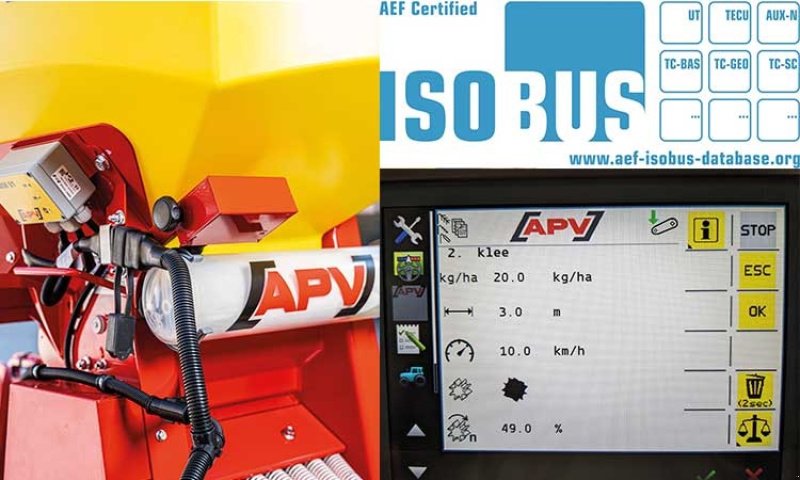 Drillmaschine des Typs APV PS120 M1 ISOBUS Elektrisk  Bemærk skal bruge ISOBU skærm i traktor, Gebrauchtmaschine in Brørup (Bild 2)